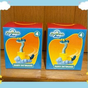 McDonald’s 2025 Happy Meal X Zootopia 2 Collectible Toy #4 Gary De’Snake 2 Pcs